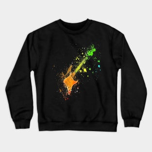 Electric Guitar Themed Crewneck Sweatshirt